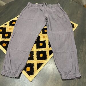 Calvin Klein Women’s Linen-blend Joggers Grey Size 10 EUC